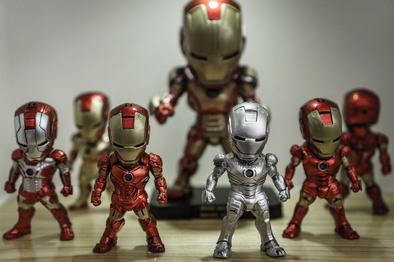 Figurines Iron Man, image historique du site DOJO